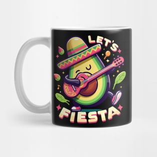 Let's Fiesta Avocado Funny Cinco De Mayo célébration Mug